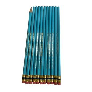 11 Eberhard Faber col-erase Copy-Not Colored Pencils - 10‎ NEW NON-Photo Blue
